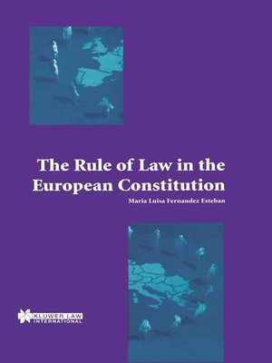 cover image of The Rule of Law in the European Constitution